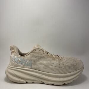 Hoka One One Clifton 9 Running Shoes Mens Size 11.5 D Shifting Sand/Eggnog